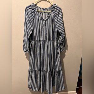 L tired maxi dress with pockets